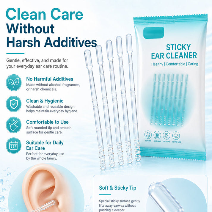 🎁 2026 New Arrivals 50% off💥Soft sticky ear cleaning sticks, effective removal of dry earwax